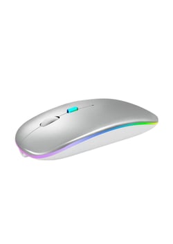 Souris Sans Fil Lumineuse Rechargeable Silencieuse Pour Jeux Et Ordinateurs Portables YONIS