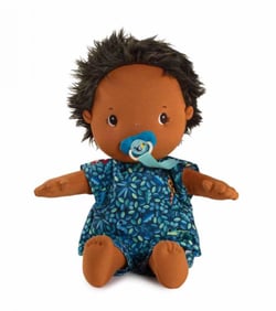 Poupon et sa tenue en tissu Sasha - Lilliputiens