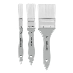 3 pinceaux - Brosses - Plat - Acrylique - Synthétique - Liquitex