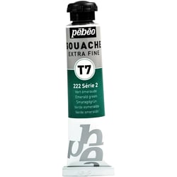 Tube 20ml Peinture Gouache T7 extra fine VERT EMERAUDE PÉBÉO