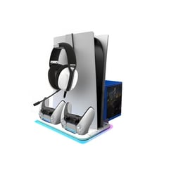 Base de charge multifonctions CYBER A01 RGB pour PS5 et PS5 Slim