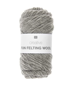 Laine à feutrer créative CREATIVE FUN FELTING WOOL - Rico design 08 Gris
