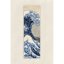 DMC - Kit Broderie Point de Croix Marque Page La Grande Vague