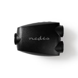 Nedis Adaptateur Audio Optique Toslink Femelle vers 2 Femelles Son Numérique Noir