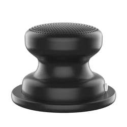 Mini Enceinte Bluetooth Magnétique Portable En Métal Son Haute Fidélité IPX5 Waterproof Noir YONIS