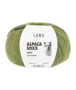 Pelote de laine Alpaca Soxx 6-PLY - 150GR - Lang Yarns 0017 Vert chiné