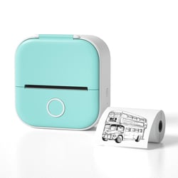 Mini Imprimante Portable Bluetooth Pour Étiquettes Et Photos Rose Vert YONIS