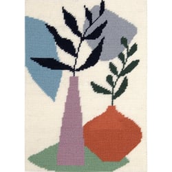 DMC - Canevas Penelope Imprimé Tapisserie Vase Abstrait 21x29,5 cm