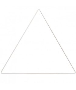 Anneau de métal triangle blanc 30 cm pour décoration murale - Rico Design 30 Cm blanc