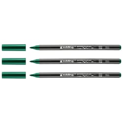 Lot de 3 feutres pinceaux porcelaine EDDING 4200 - Vert - Pointe 1-4 mm