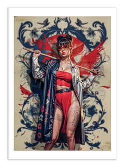 Affiche 50 x 70 cm -  Geisha - Alexandre Granger