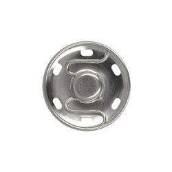 2 boutons pressions à coudre 25mm argent