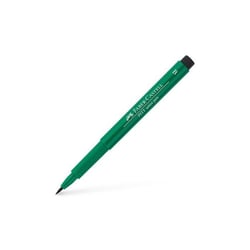 Lot de 10 feutres pinceaux permanents - FABER-CASTELL Pitt Artist Pen - vert phtalo foncé
