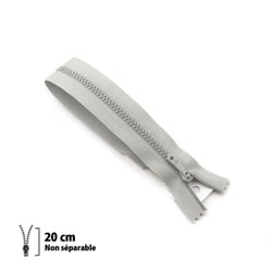 Fermeture éclair pantalon Z13 - Non séparable métallique 4mm - 20 cm
