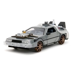 Retour vers le Futur III - Réplique métal 1/24 DeLorean Time Machine Railroad Wheels - Jada Toys