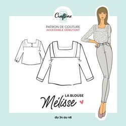 Patron Craftine Blouse Mélisse - Format Papier