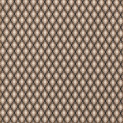 Tissu Bengaline Viscose motifs abstraits sur fond Noir