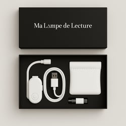 Coffret lampe de lecture - Noir
