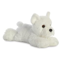 Peluche - AURORA - Chien Westie - 20 cm - Blanc