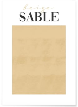 Affiche Beige Sable | A3 : 29,7x42cm
