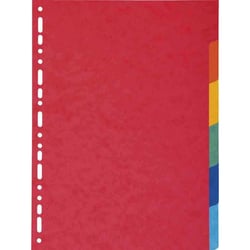 Intercalaires pour classeur - 6 onglets - Perforées - A4 + - 30x22,5cm - Exacompta