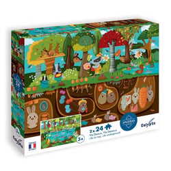 Sentosphere - Puzzle Vie dessus vie dessous 2x 24 Pièces