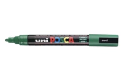 Lot de 12 marqueurs peinture pointe conique moyenne 1,8 - 2,5 mm - POSCA - Vert Foncé