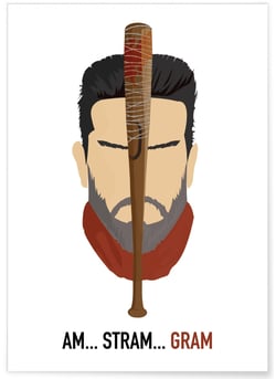 Poster 'Am Stram Gram' - TWD | A3 : 29,7x42cm