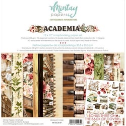 12 papiers scrapbooking 30,5 x 30,5 cm Mintay By Karola ACADEMIA