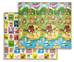 Tapis de jeu pliable  Animaux Colorés