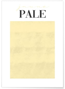 Affiche Jaune Pale | A3 : 29,7x42cm