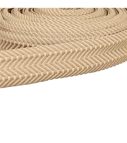 Bobine 15m sangle double chevrons 38mm beige