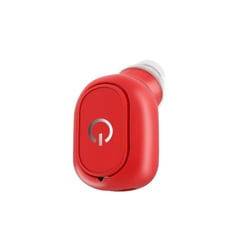Ecouteur Bluetooth Invisibles Sans Fil Réduction De Bruit Longue Autonomie Rouge YONIS