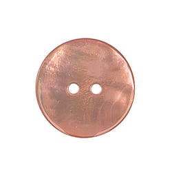 Bouton en nacre rond vieux rose
