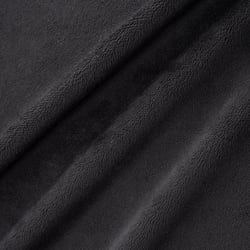 Tissu Doudou Ultra doux Ras Noir