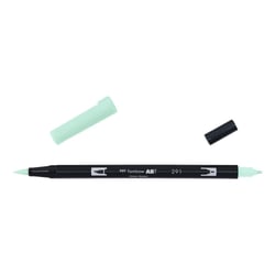 Lot de 6 feutres double pointe pinceau aquarellable - TOMBOW - ABT Dual Brush Pen 291 bleu alice
