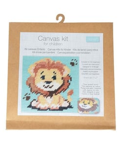 Kits Canevas enfant - 17 x 17 cm -Trimits Lion