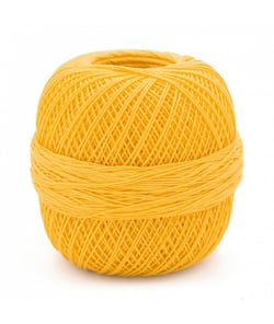 Coton à crocheter HAKELGARN 10 - Grundl - certifié Oeko-Tex Jaune (04)