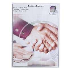 Sachet de 10 étuis de protection simple PVC lisse 20/100e - A5 - Cristal - Exacompta