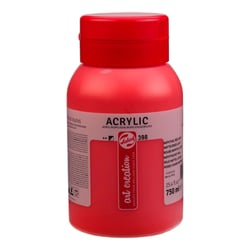 Peinture acrylique - Rouge Naphtol Clair - 398 - Pot de 750 ml - Talens Art Creation
