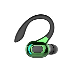 Ecouteurs Bluetooth Sport Sans Fil 15h Autonomie HD Appels IPX4 Noir Vert Black+Green YONIS