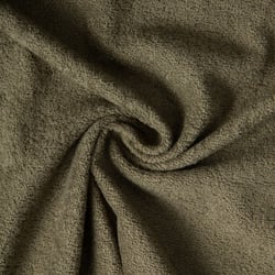 Tissu Eponge  Spa 400 g/m2 uni Vert kaki