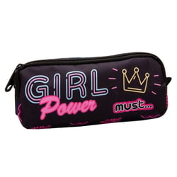 Trousse rectangulaire Must Girl Power 21 CM - 2 compartiments