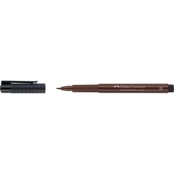 Lot de 10 feutres pinceaux pigmentés - Faber-Castell - Sépia foncé - Pitt Artist Pen