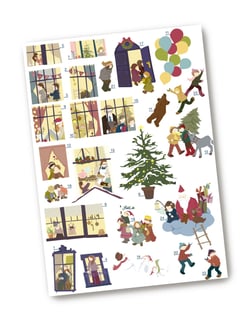 MégaCréa DIY - Calendrier de l'Avent à l'ancienne avec des gommettes
