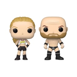 WWE - Pack 2 figurines POP! Rousey/Triple H 9 cm