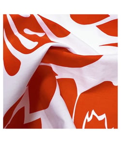 Tissu coton popeline moderne de 150 cm de largeur popelineorange vendu par 50 cm