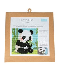 Kits Canevas enfant - 17 x 17 cm -Trimits Panda
