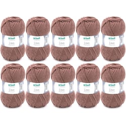10 pelotes de laine - Nougat - 22 - 100% acrylique - 3,5/4,5 mm - Gründl - Lisa Premium
