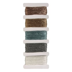 Fil métallique "Stitch et Knot", gelé, 5  couleurs chaque 10m en